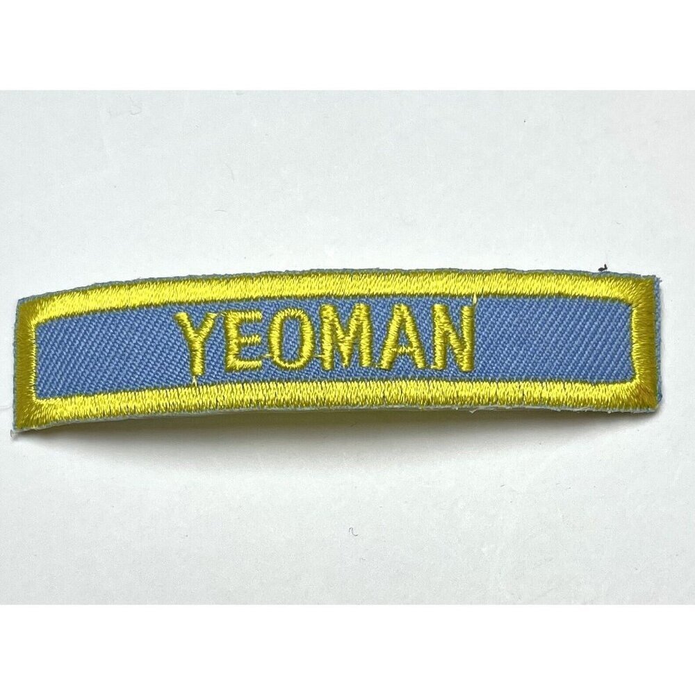 2-7/8" Blue CAA NAA JOAD Jr. Olympic Archery USA Camp Program Club YEOMAN PATCH